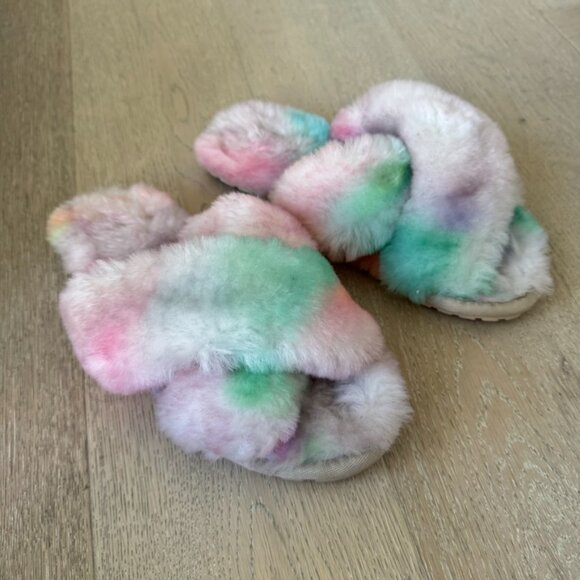 EMU Australia Shearling Mayberry Tie-Dye Slippers 8 - Picture 2 of 3